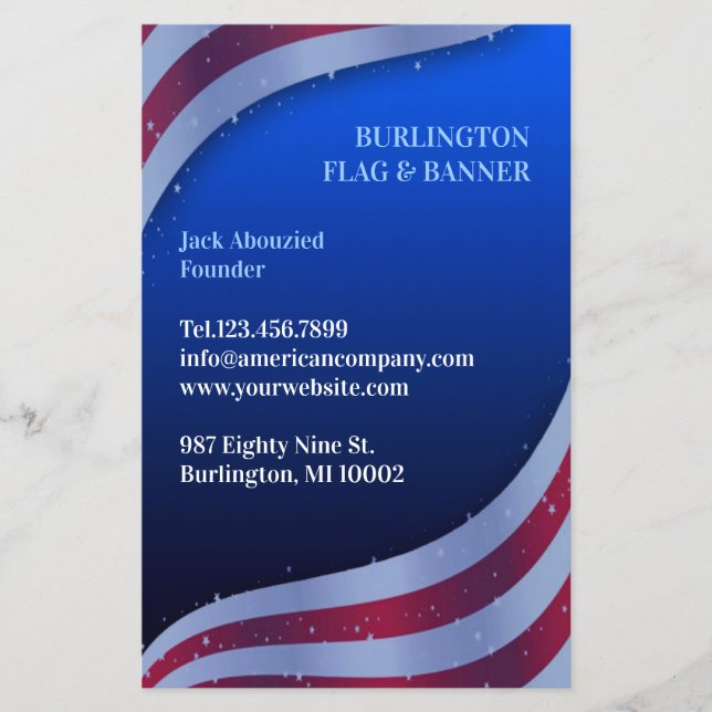 Amerikanische Flagge Flyer (Vorne)