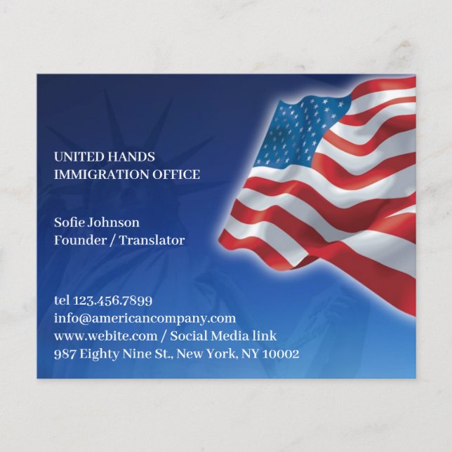 Amerikanische Flagge Flyer (Vorne)