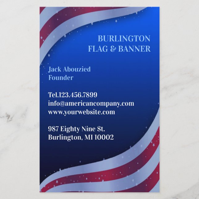 Amerikanische Flagge Flyer (Vorne)