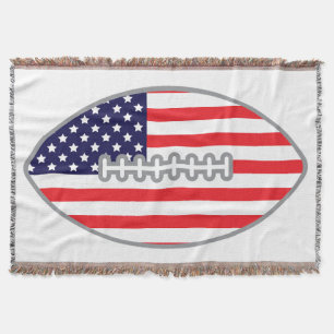 Amerikanische Flagge Football Decke