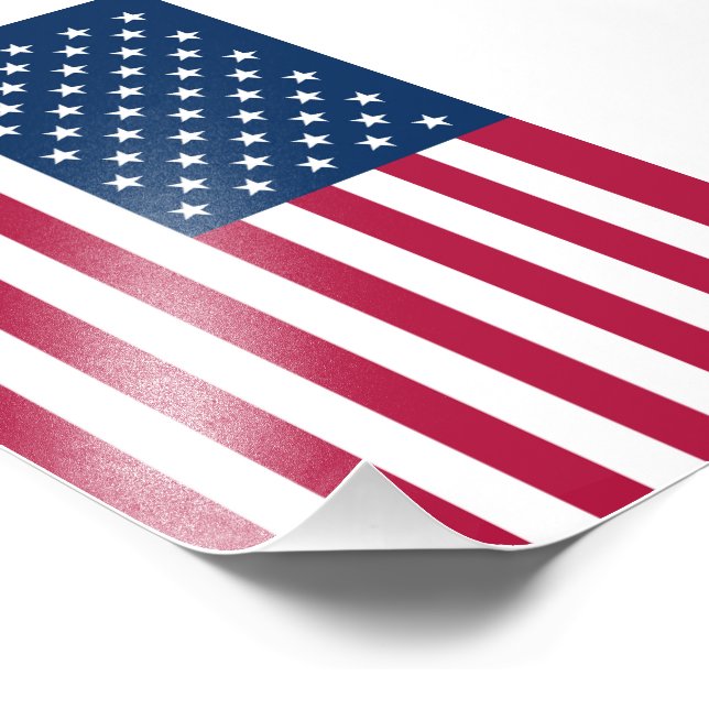 Amerikanische Flagge Fotodruck (Ecke)