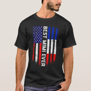 Amerikanische Flagge - Frankreich - beste Mimi-Eve T-Shirt