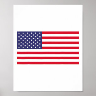 Amerikanische Flagge Frauen Mädchen Kinder Männer  Poster