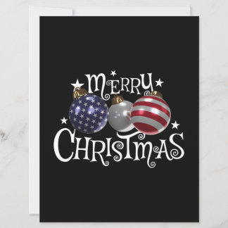 Amerikanische Flagge Frohe Weihnachten Christbaumk