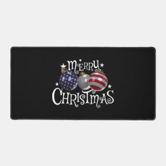 Amerikanische Flagge Frohe Weihnachten Christbaumk Schreibtischunterlage