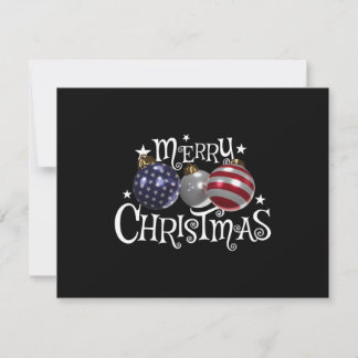 Amerikanische Flagge Frohe Weihnachten Tannenbaum