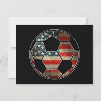 Amerikanische Flagge für den Fußballball - Flagge
