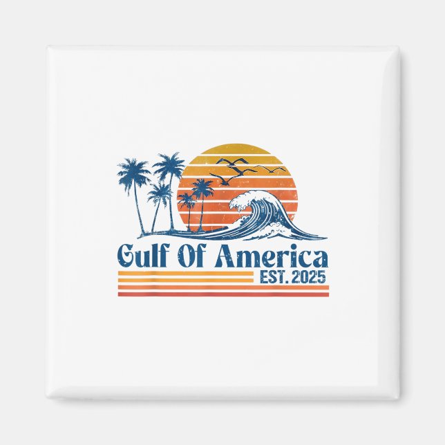 Amerikanische Flagge für den Retro-Golf von Amerik Magnet (Vorne)