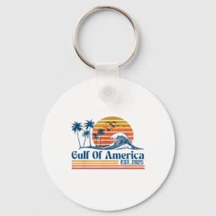 Amerikanische Flagge für den Retro-Golf von Amerik Schlüsselanhänger