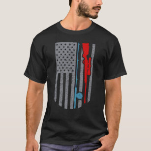Amerikanische Flagge für die Jagd auf Kabeljau T-Shirt