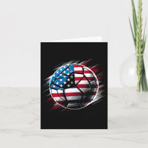 Amerikanische Flagge für Fußball Karte