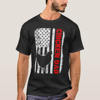 Amerikanische Flagge für Hühnerfisch T-Shirt