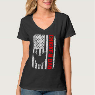 Amerikanische Flagge für Hühnerfisch T-Shirt