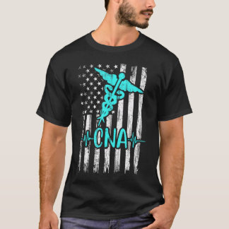 Amerikanische Flagge für Krankenschwestern und Kra T-Shirt