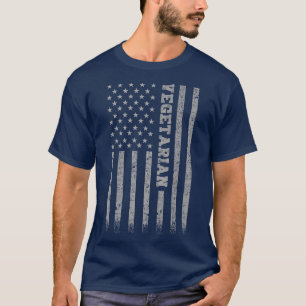 Amerikanische Flagge für Vegetarier T-Shirt