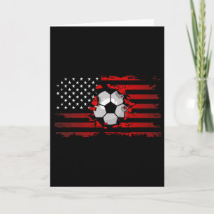 Amerikanische Flagge Fußballbekleidung - Fußball Karte
