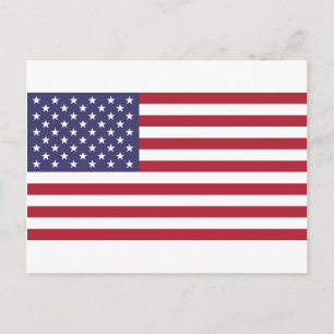 Amerikanische Flagge, Ganze- oder Detailansicht Postkarte