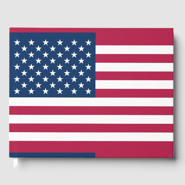 Amerikanische Flagge Gästebuch (Vorderseite)