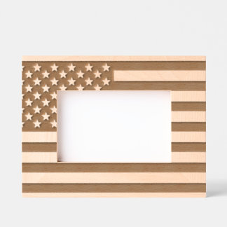 Amerikanische Flagge Geätzte Rahmen