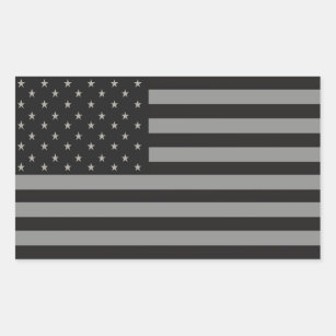 Amerikanische Flagge gedämpft Rechteckiger Aufkleber