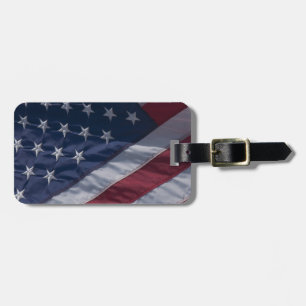 Amerikanische Flagge. Gepäckanhänger