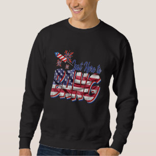 Amerikanische Flagge gerade hier zu Bang 4. Juli G Sweatshirt