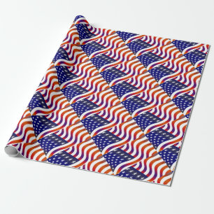 Amerikanische Flagge Geschenkpapier
