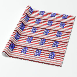 Amerikanische Flagge Geschenkpapier