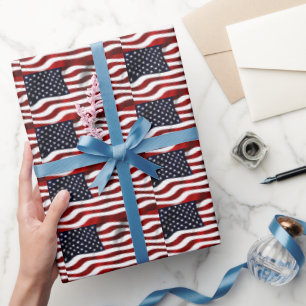 Amerikanische Flagge Geschenkpapier