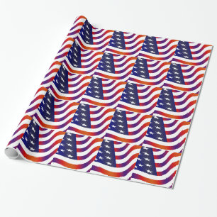 Amerikanische Flagge Geschenkpapier