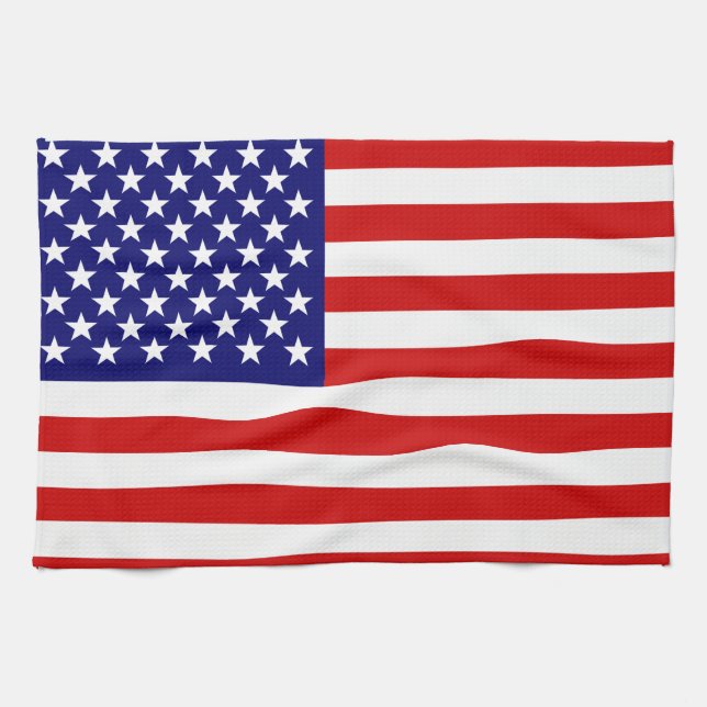 Amerikanische Flagge Geschirrtuch (Horizontal)