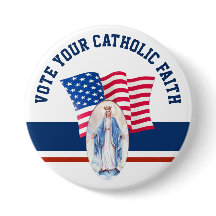 Amerikanische Flagge Gesegnete Jungfrau Mary STIMM