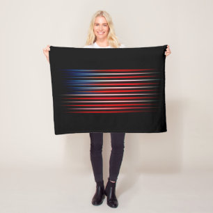 Amerikanische Flagge gestreift Fleecedecke