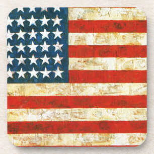 Amerikanische Flagge Getränkeuntersetzer