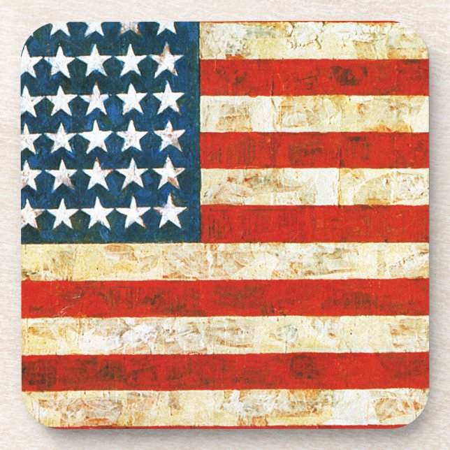 Amerikanische Flagge Getränkeuntersetzer (Vorderseite)