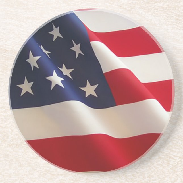 Amerikanische Flagge Getränkeuntersetzer (Vorne)