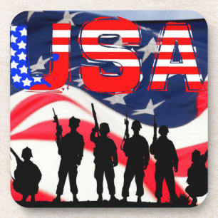 Amerikanische Flagge Getränkeuntersetzer