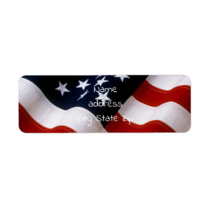 Amerikanische Flagge gewellt