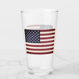 Amerikanische Flagge Glas