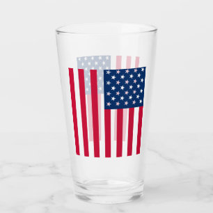 Amerikanische Flagge Glas