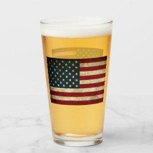 Amerikanische Flagge Glas