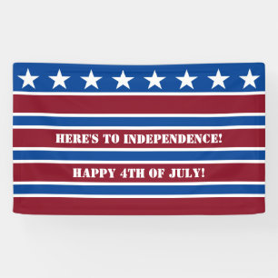 Amerikanische Flagge Glückwunsch 4. Juli Unabhän Banner