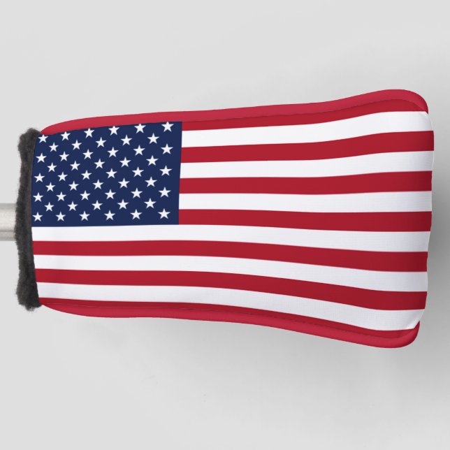 Amerikanische Flagge Golf Headcover (Vorderseite)