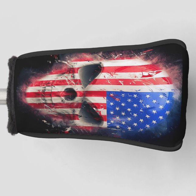 Amerikanische Flagge Golf Headcover (Vorderseite)