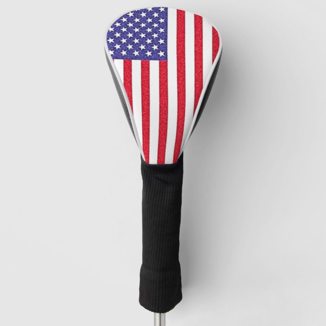 Amerikanische Flagge Golf Headcover (Vorderseite)