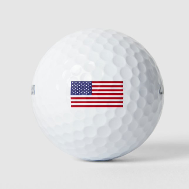 Amerikanische Flagge Golfball (Vorderseite)