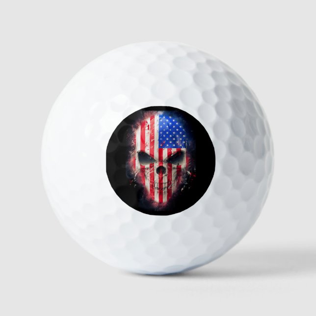 Amerikanische Flagge Golfball (Vorderseite)