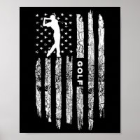 Amerikanische Flagge Golfkleidung - Golfer Vintage
