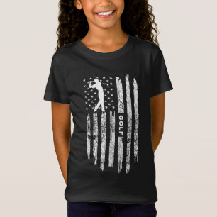 Amerikanische Flagge Golfkleidung - Golfer Vintage T-Shirt