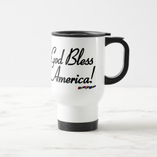 Amerikanische Flagge - Gott segne Amerika! -abgewe Reisebecher
